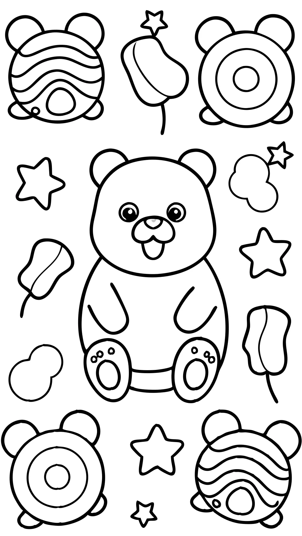 coloriages d’ours gommeux